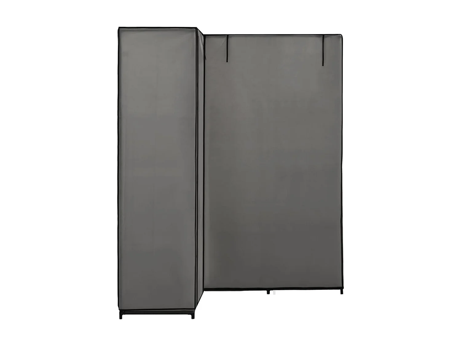 Garde-robe d'angle Gris 130 x 87x169