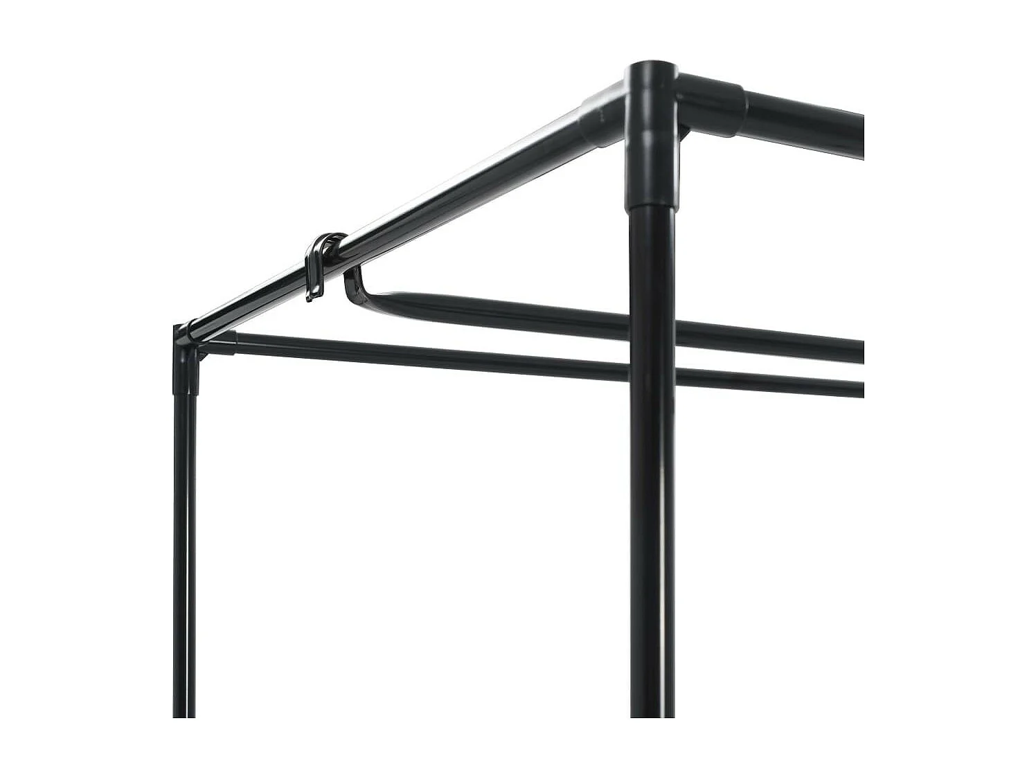 2 pcs Garde-robes Noir 75x50x160