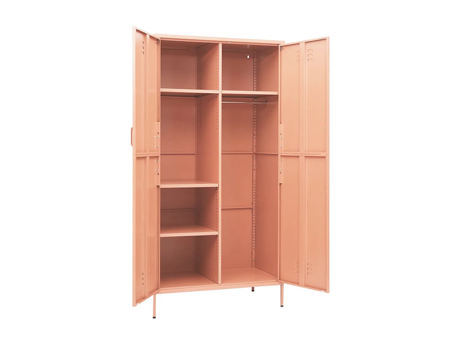 Armoire Rose 90x50x180 Acier