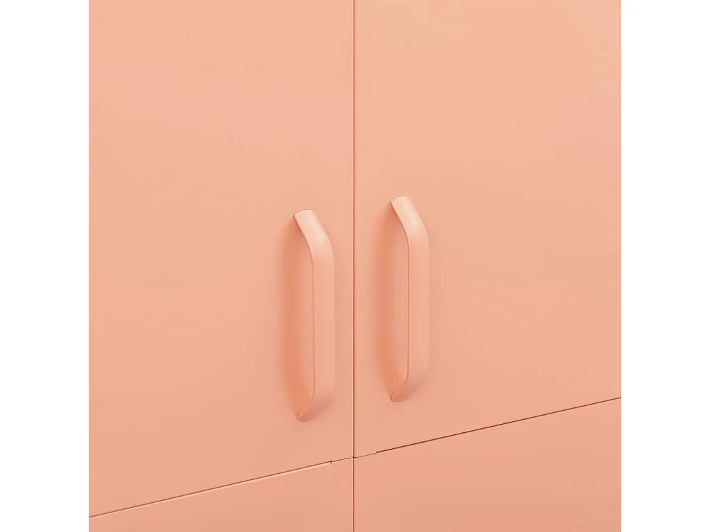 Armoire Rose 90x50x180 Acier