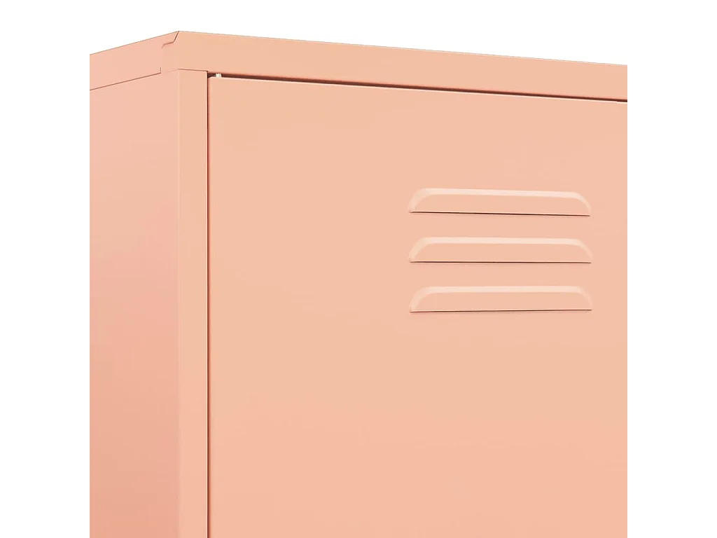 Armoire Rose 90x50x180 Acier