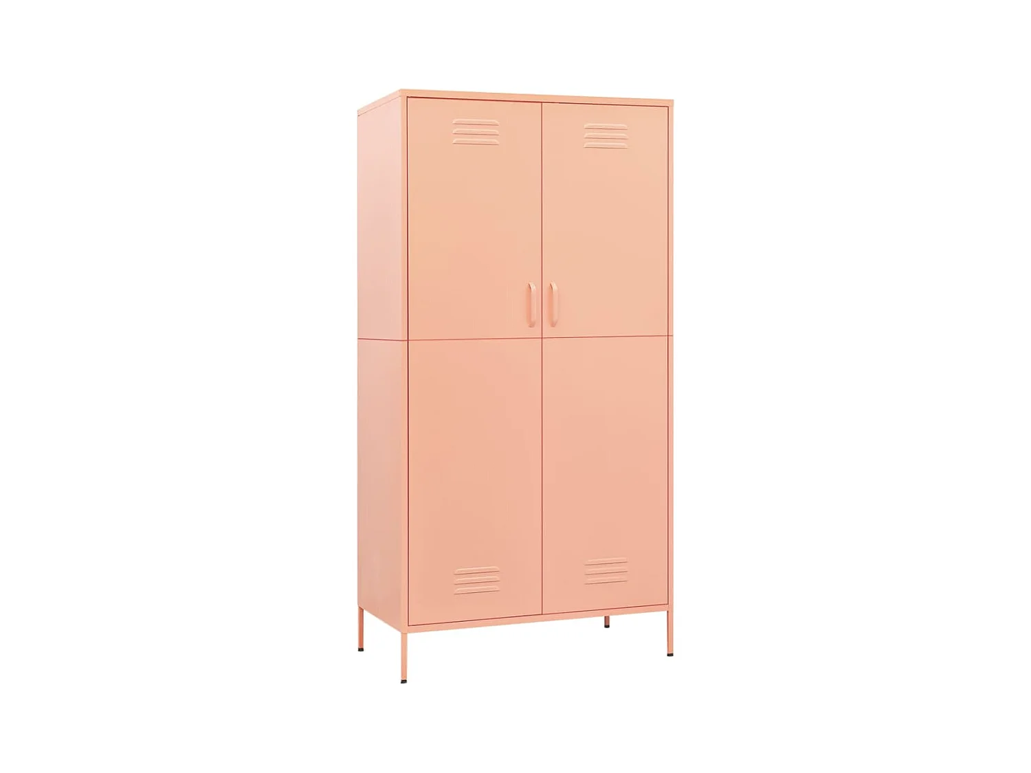 Armoire Rose 90x50x180 Acier