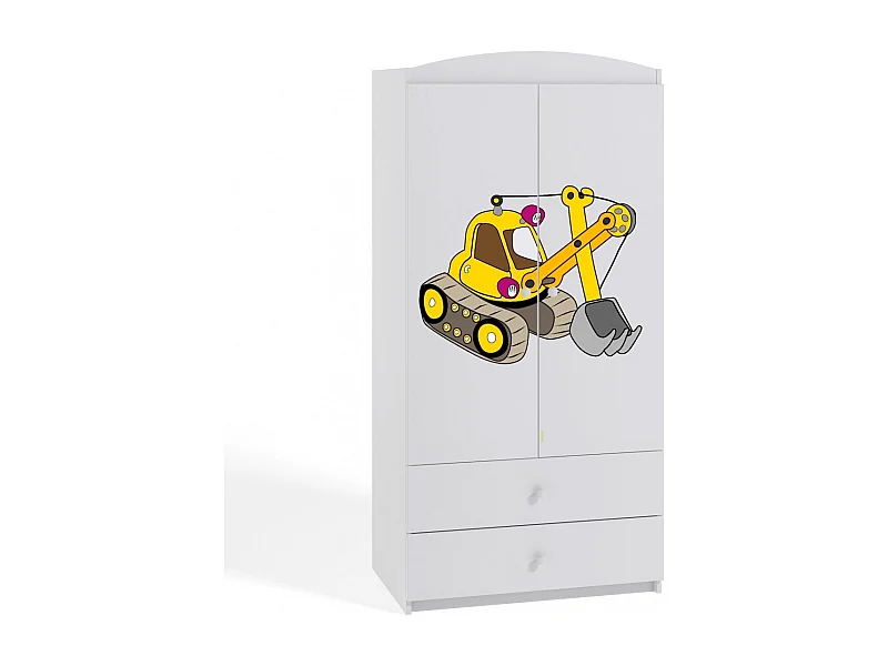 Armoire 2 portes enfant version grue Drimy