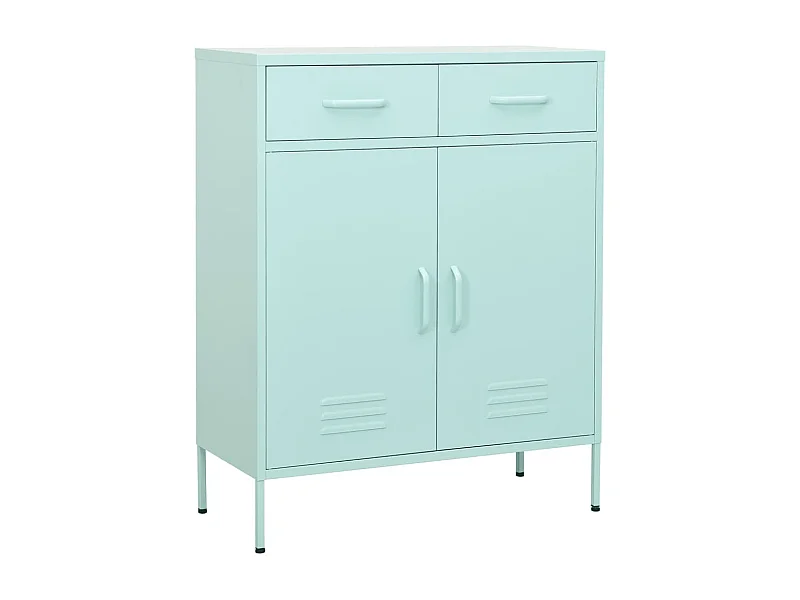 Armoire de rangement Vert menthe 80x35x101,5 Acier 4