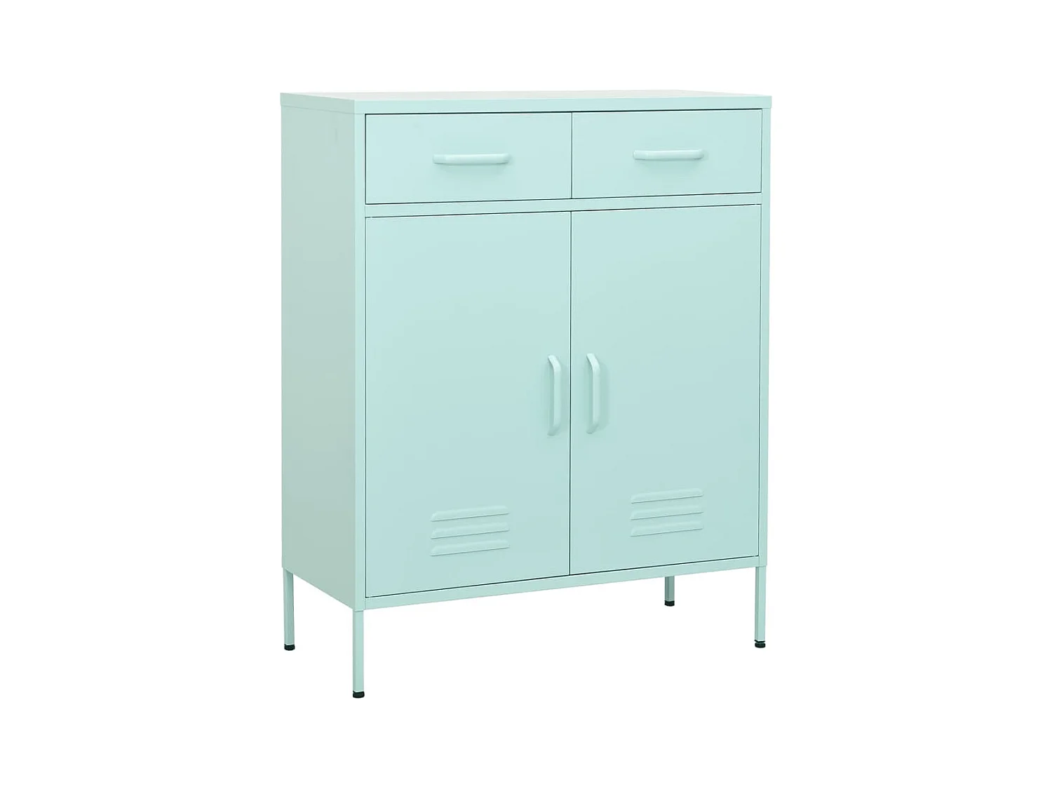 Armoire de rangement Vert menthe 80x35x101,5 Acier 4