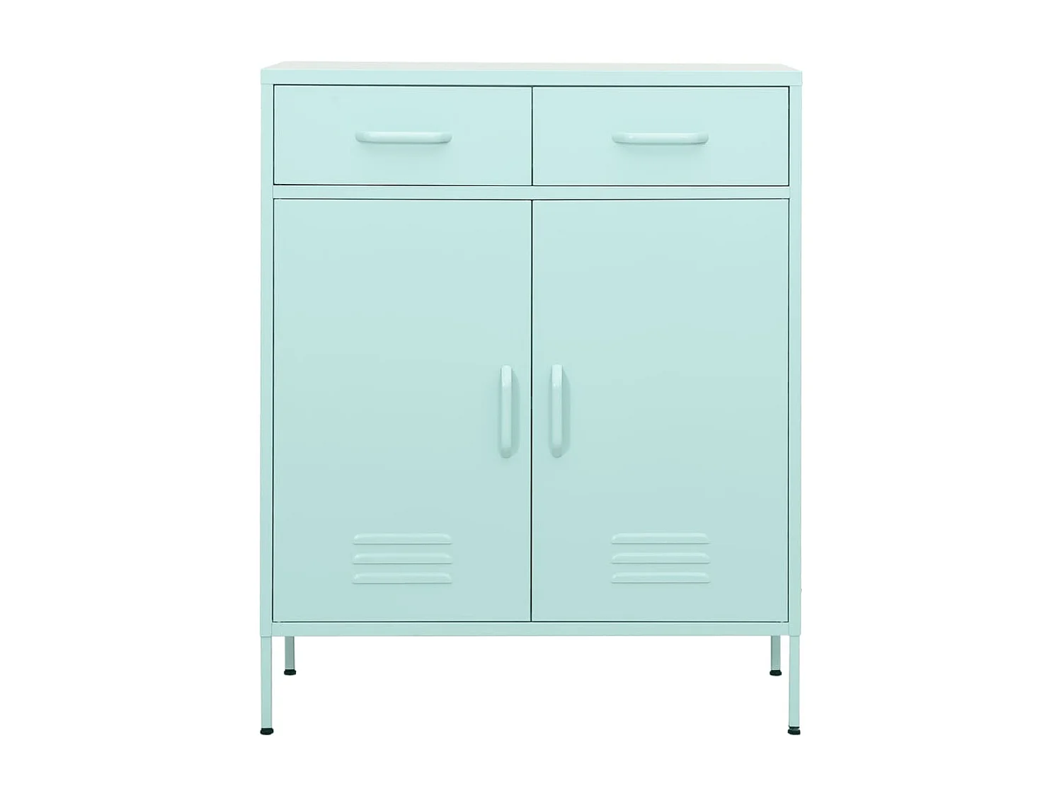 Armoire de rangement Vert menthe 80x35x101,5 Acier 4