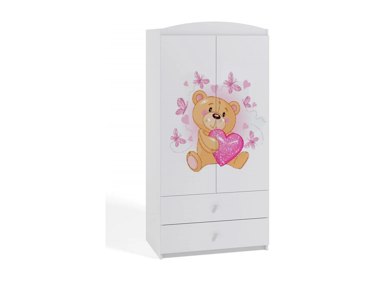 Armoire 2 portes enfant papillons Drimy