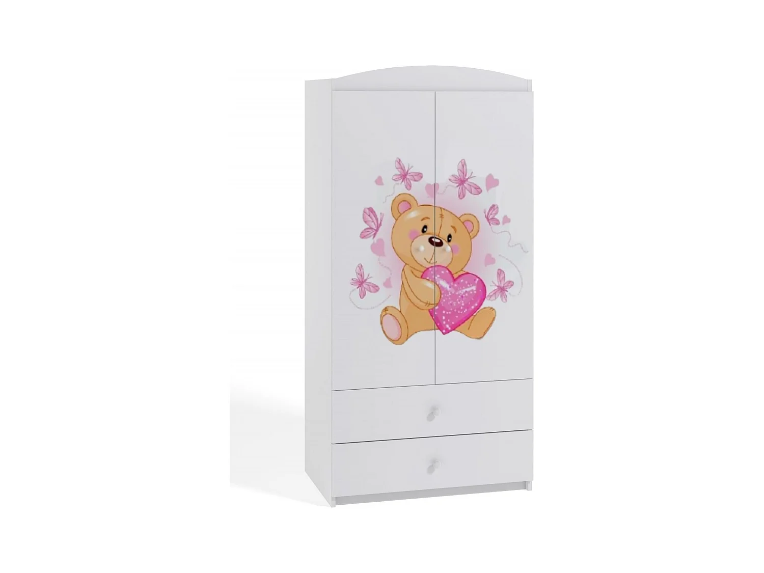 Armoire 2 portes enfant papillons Drimy
