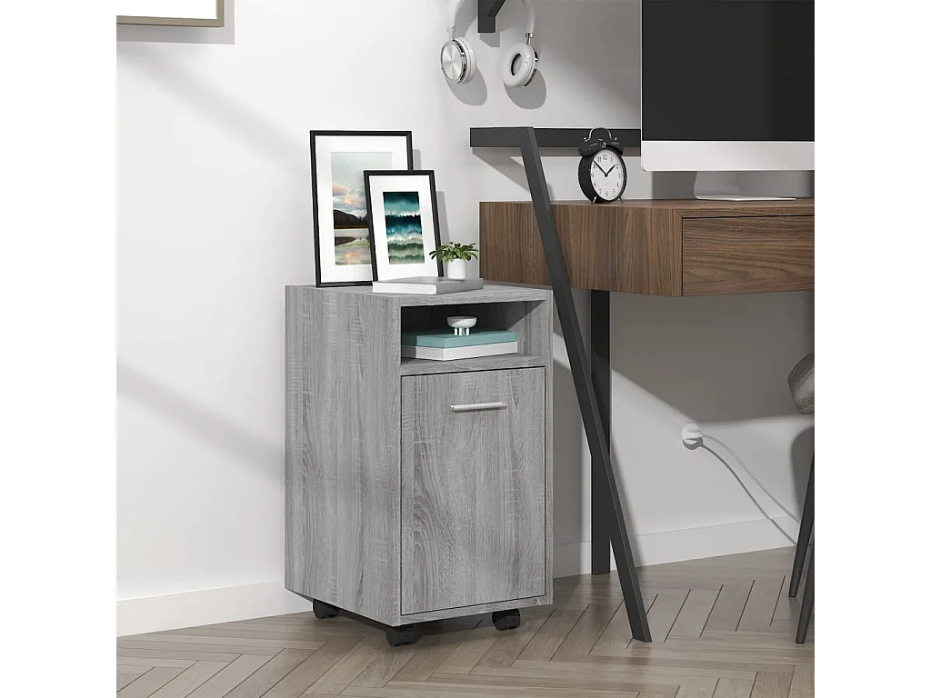 Armoire appoint à roues Sonoma gris 33x38x60