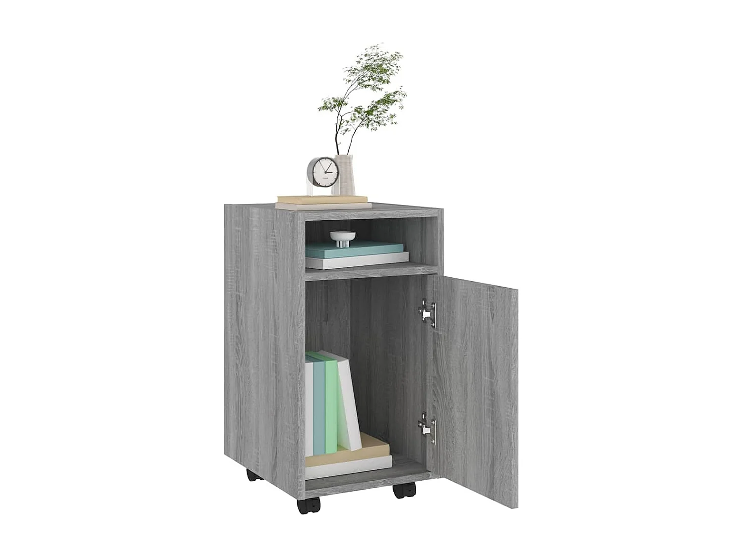 Armoire appoint à roues Sonoma gris 33x38x60