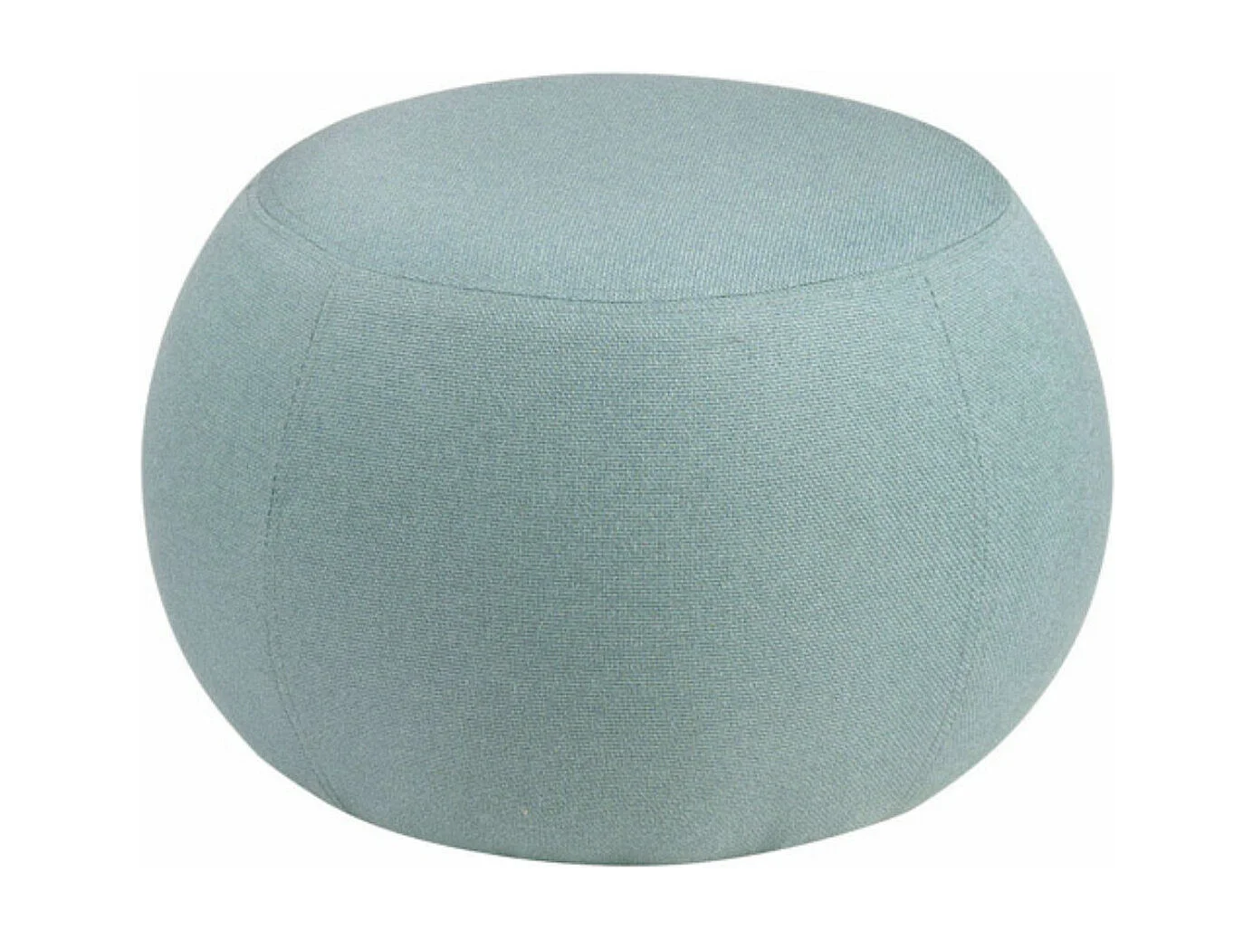 Pouf rond en tissu Parko-Couleur Beige clair