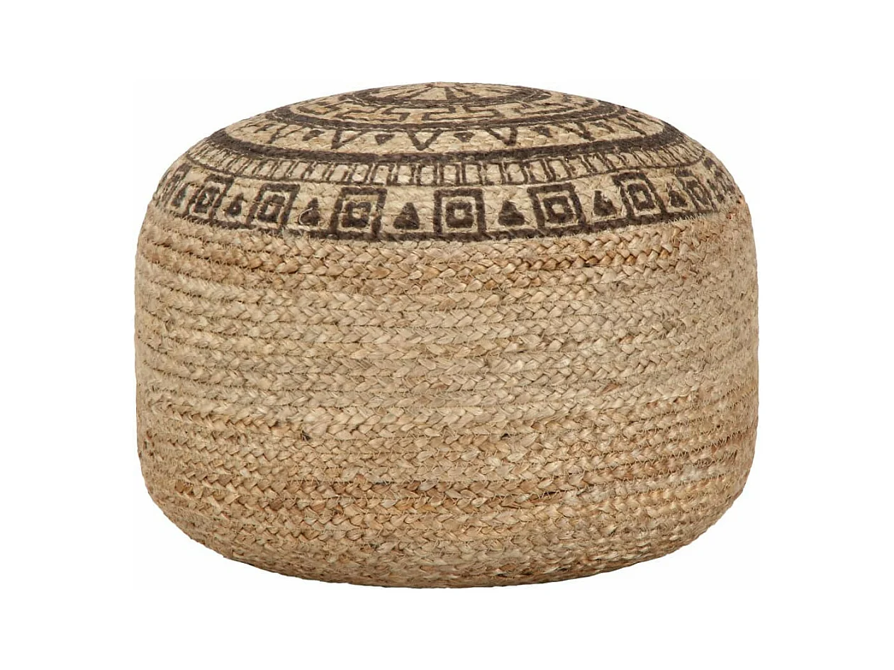 Pouf fait à la main Marron 45x30 Jute