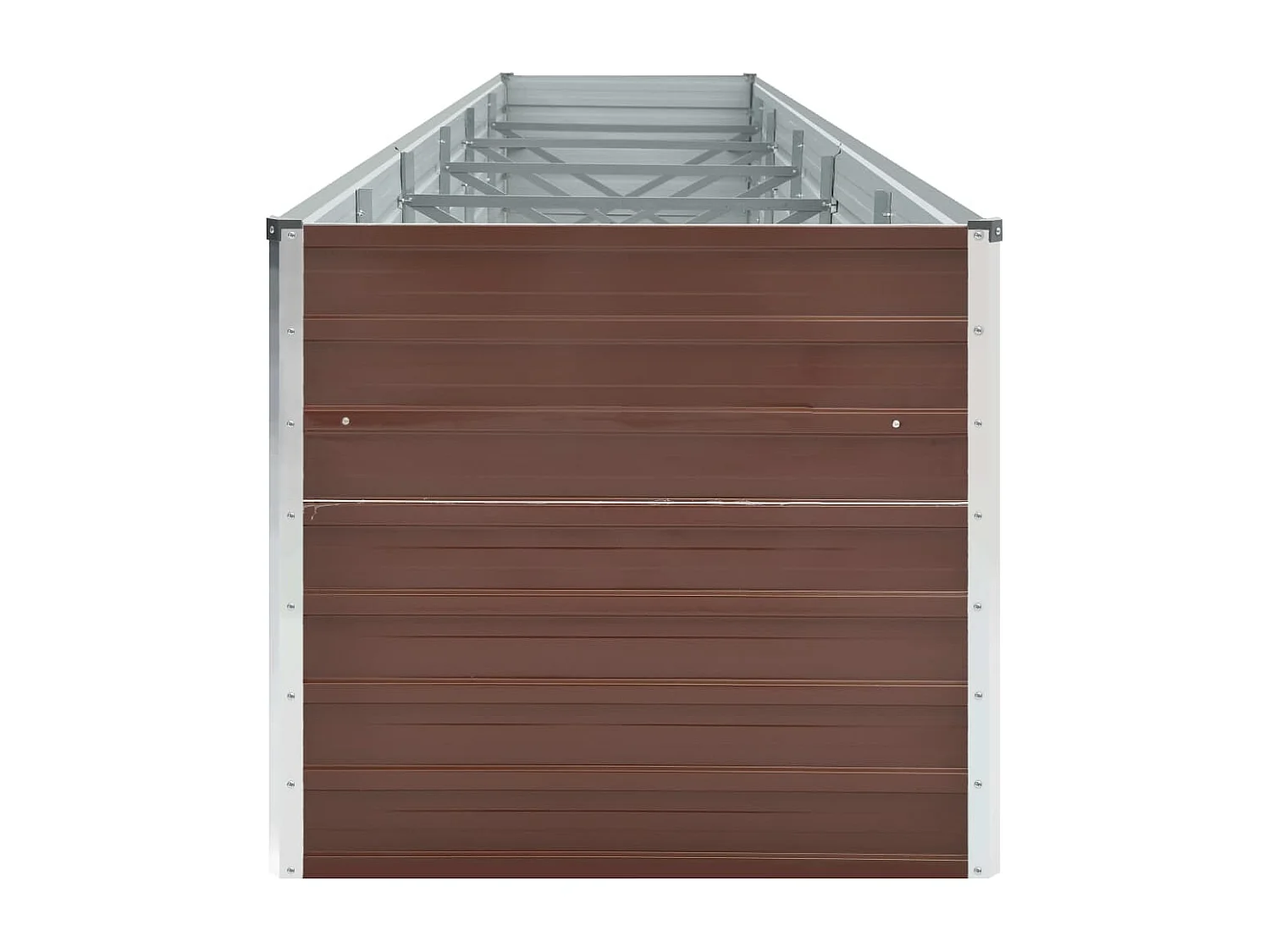 Jardinière Acier galvanisé 480x80x77 Marron