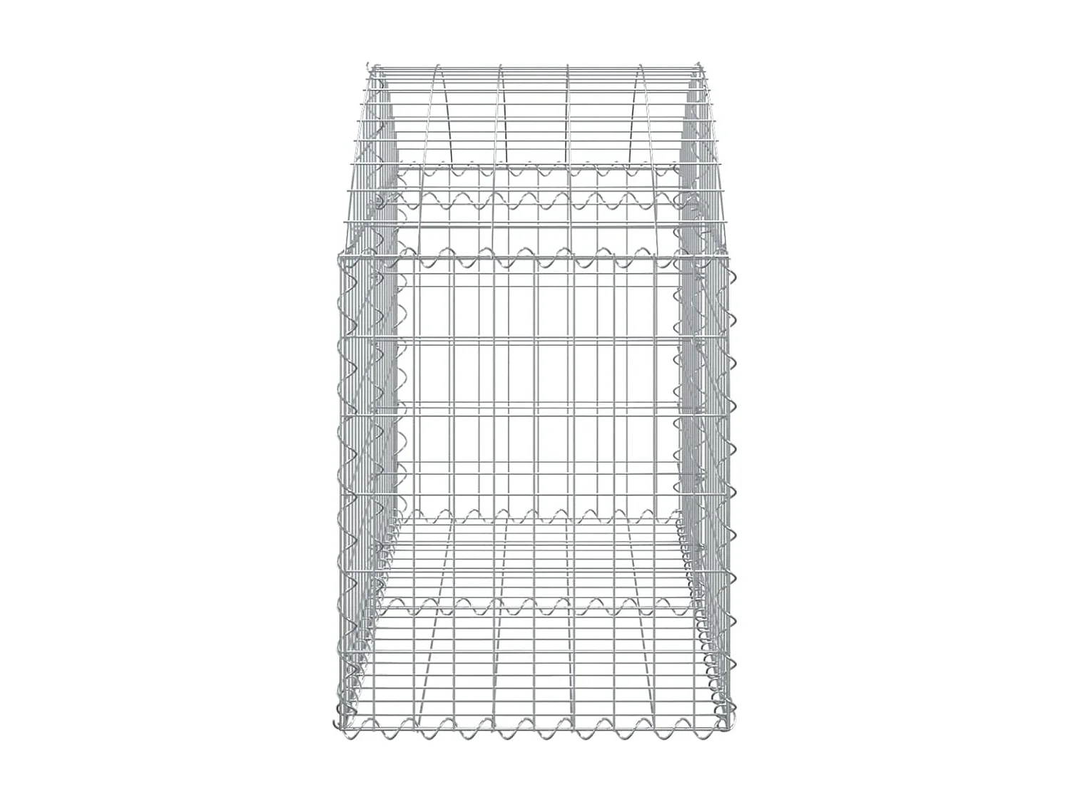 Panier de gabions arqué 100x50x60-80 Fer galvanisé