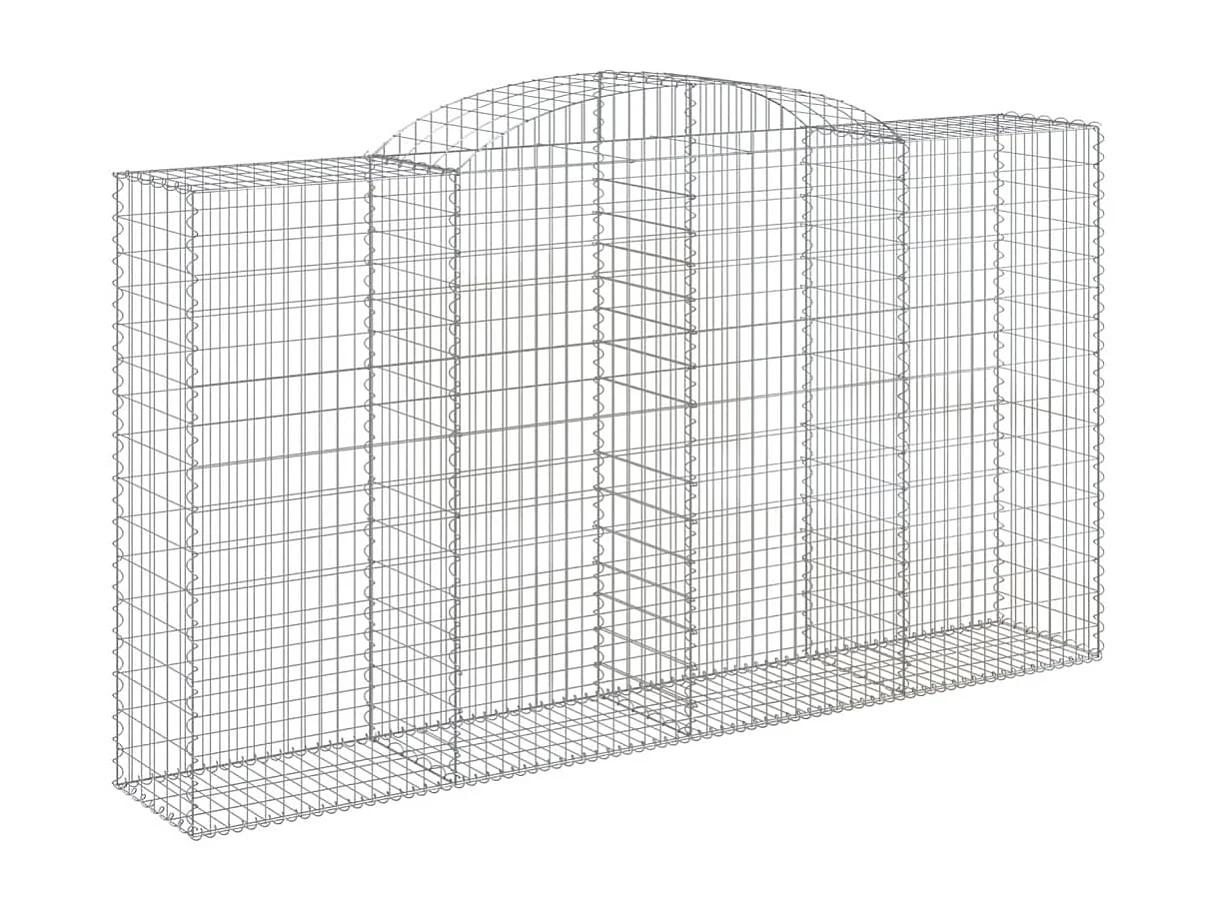 Panier de gabions arqué 300x50x160-180 Fer galvanisé