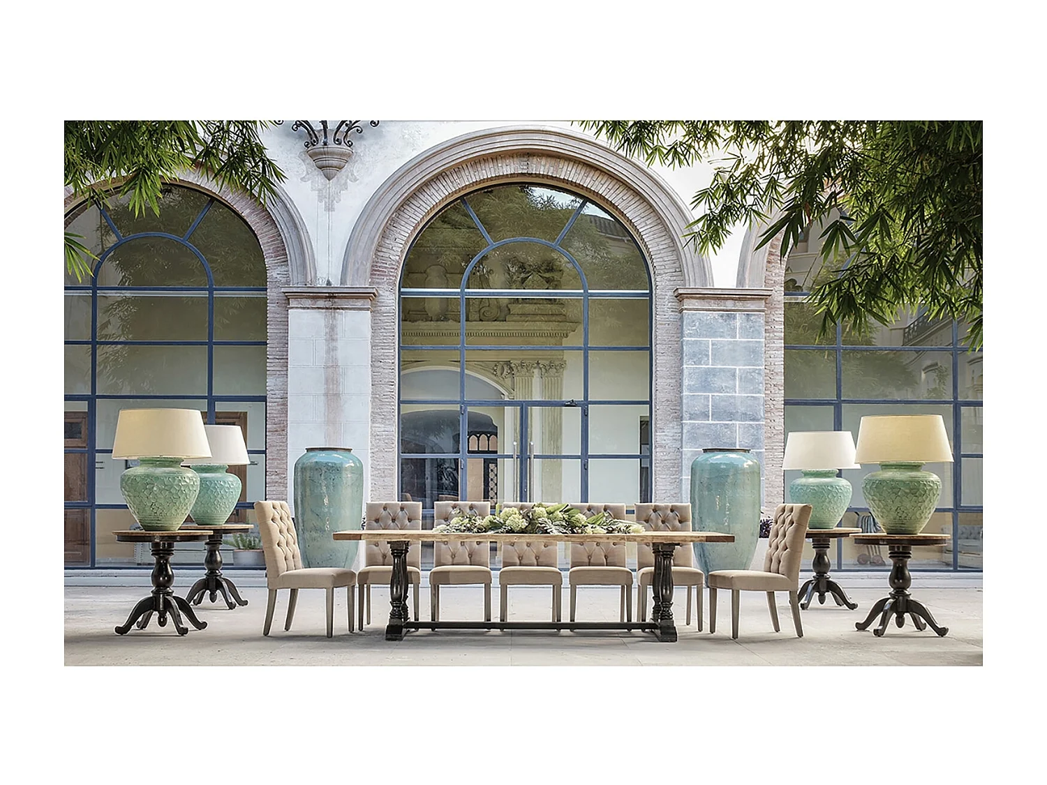 Amphore céramique vert hauteur 160cm Verdas