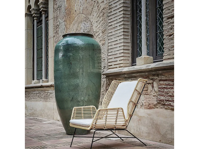 Amphore céramique vert hauteur 160cm Verdas