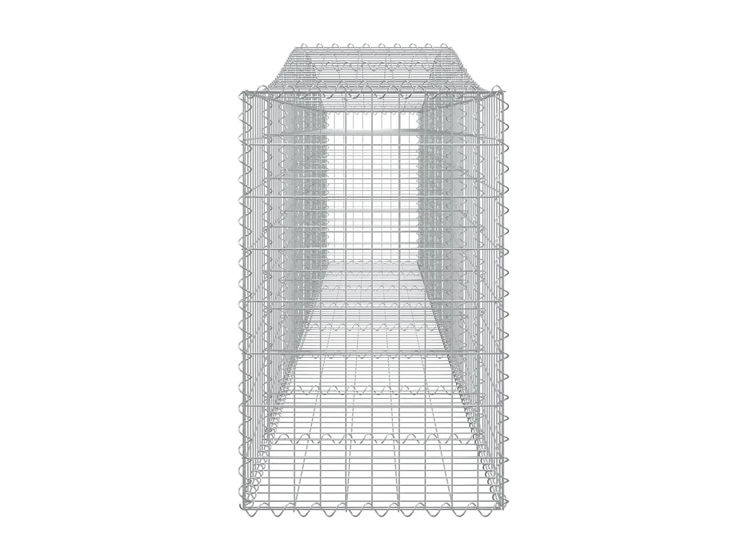 Paniers à gabions arqués 3 pcs 400x50x80-100 Fer galvanisé