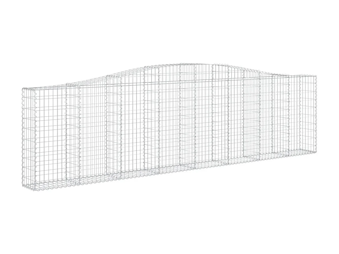Paniers à gabions arqués 9 pcs 400x30x100-120 Fer galvanisé