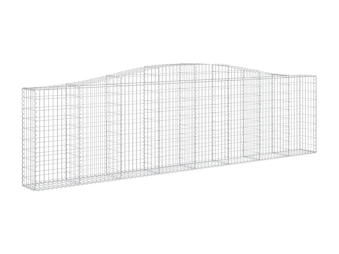 Paniers à gabions arqués 9 pcs 400x30x100-120 Fer galvanisé