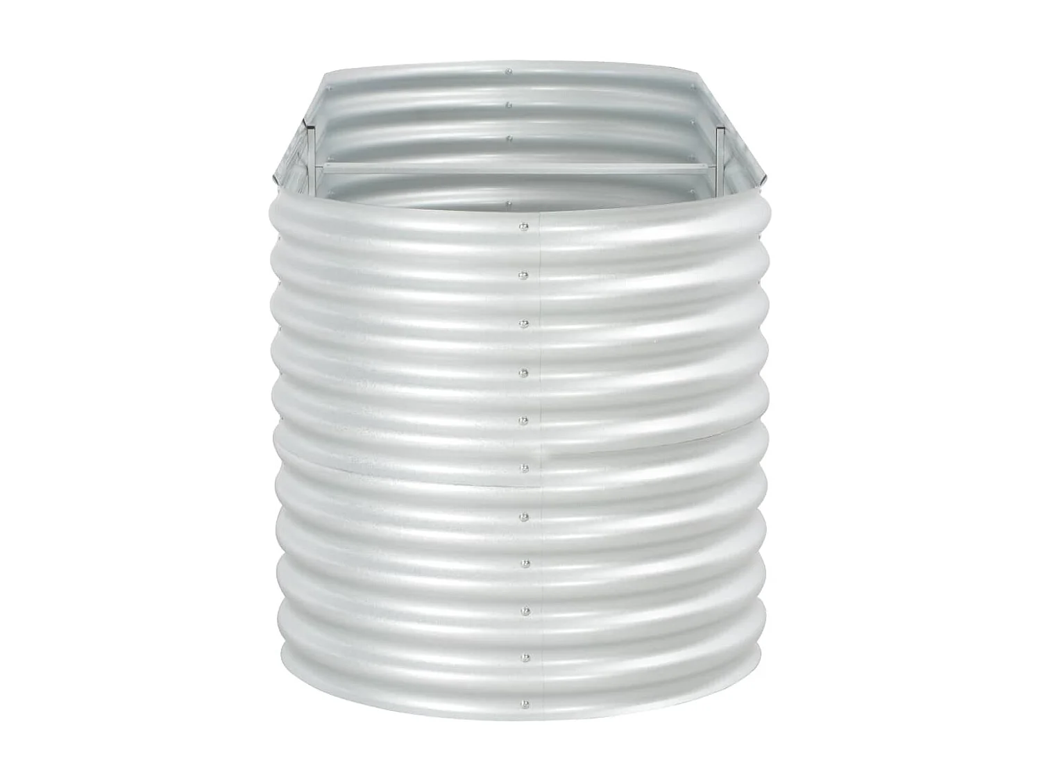 Jardinière 240x80x81 Acier galvanisé Argenté