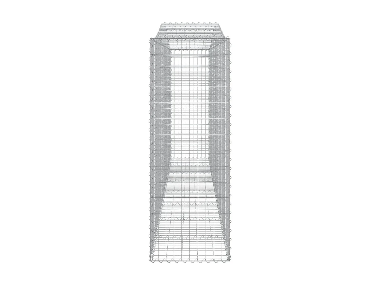 Paniers à gabions arqués 6 pcs 400x50x140-160 Fer galvanisé