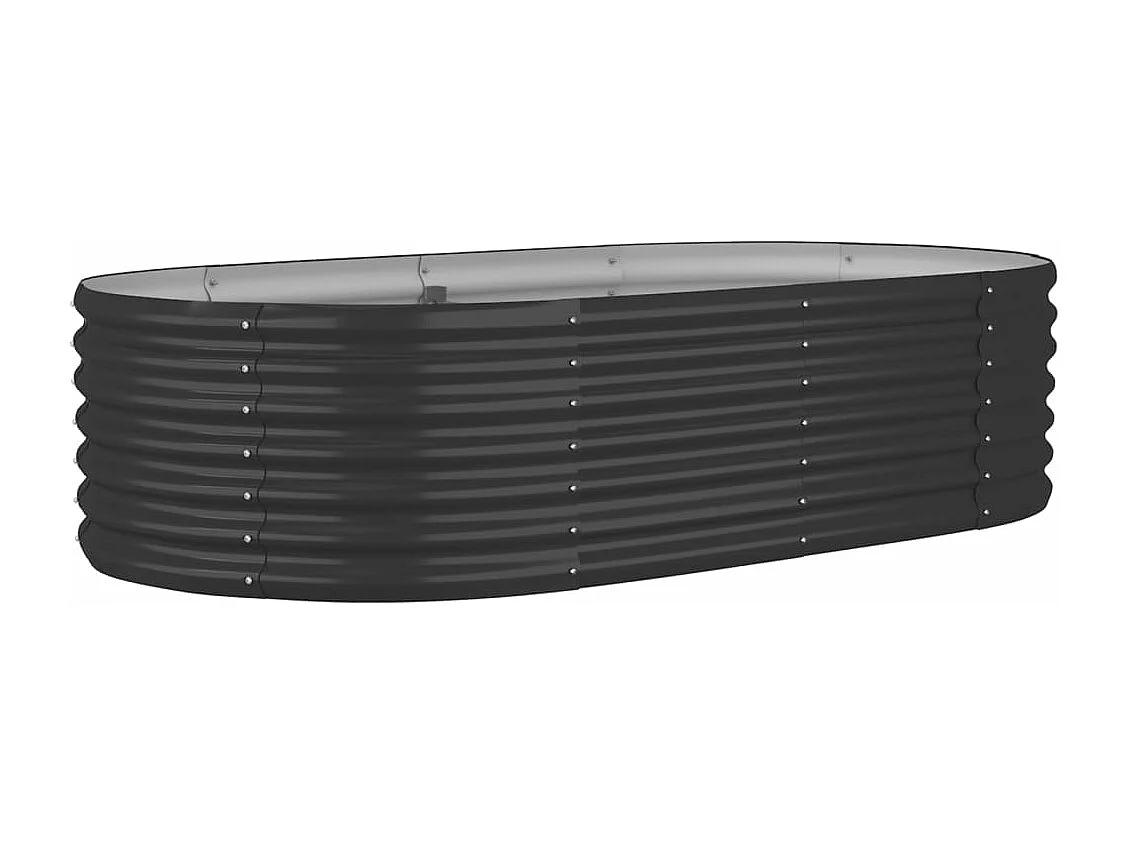 Jardinière Acier enduit de poudre Anthracite