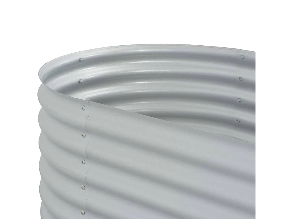 Jardinière 240x80x44 Acier galvanisé Argenté