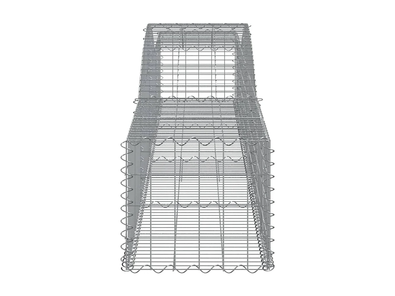 Paniers à gabions arqués 8 pcs 400x50x40-60 Fer galvanisé