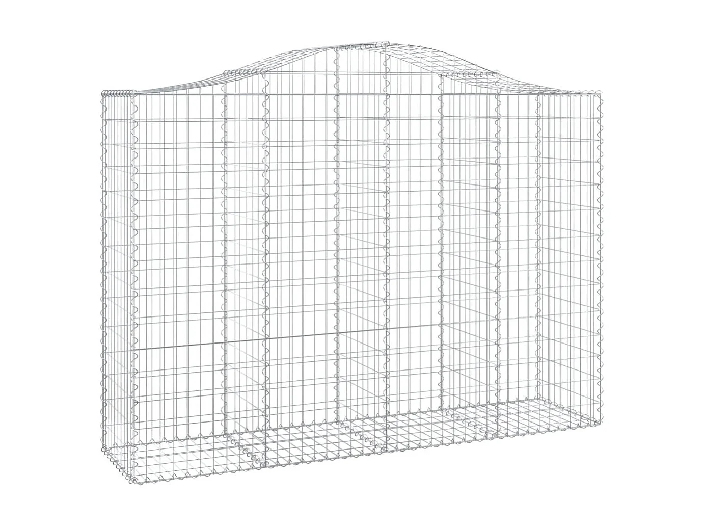 Paniers à gabions arqués 12 pcs 200x50x140-160 Fer galvanisé