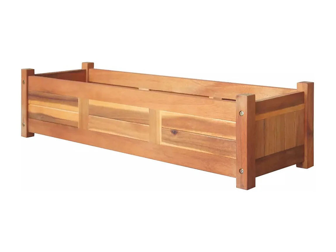 Jardinière Bois d'acacia 100x30x25