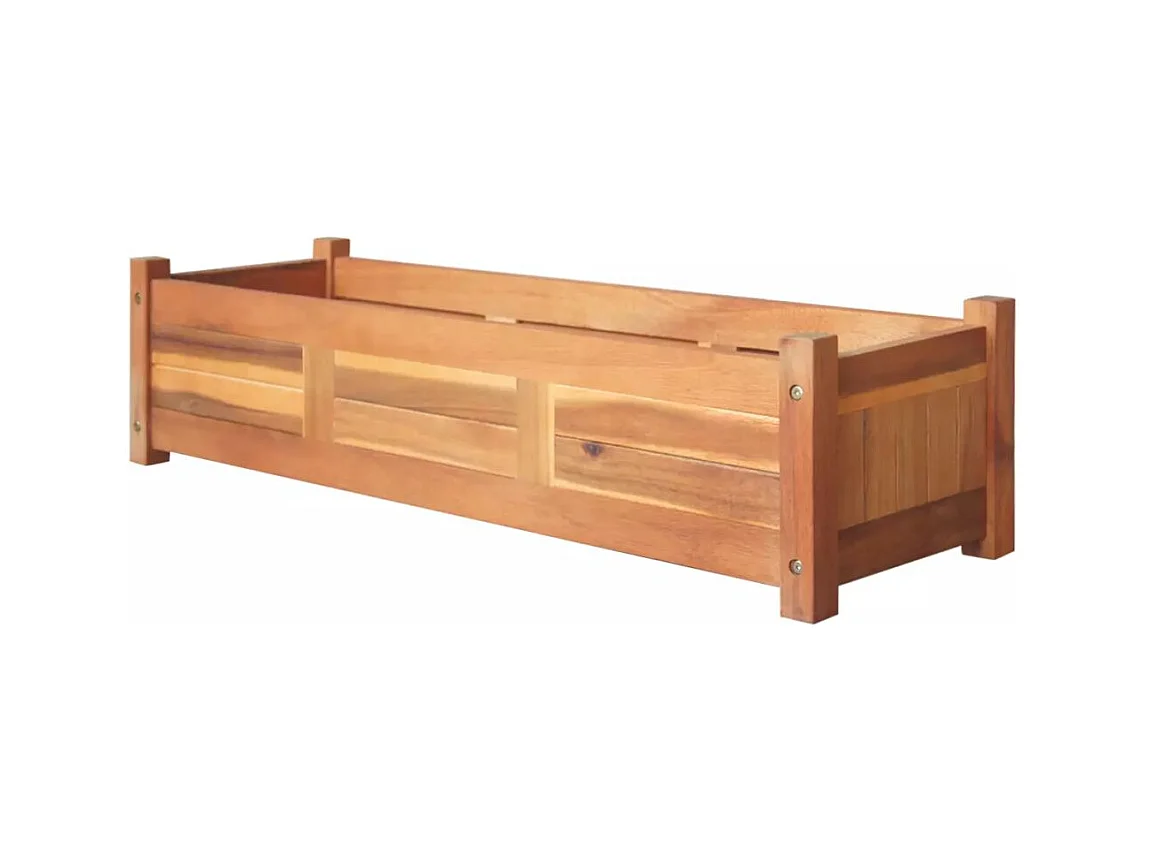 Jardinière Bois d'acacia 100x30x25