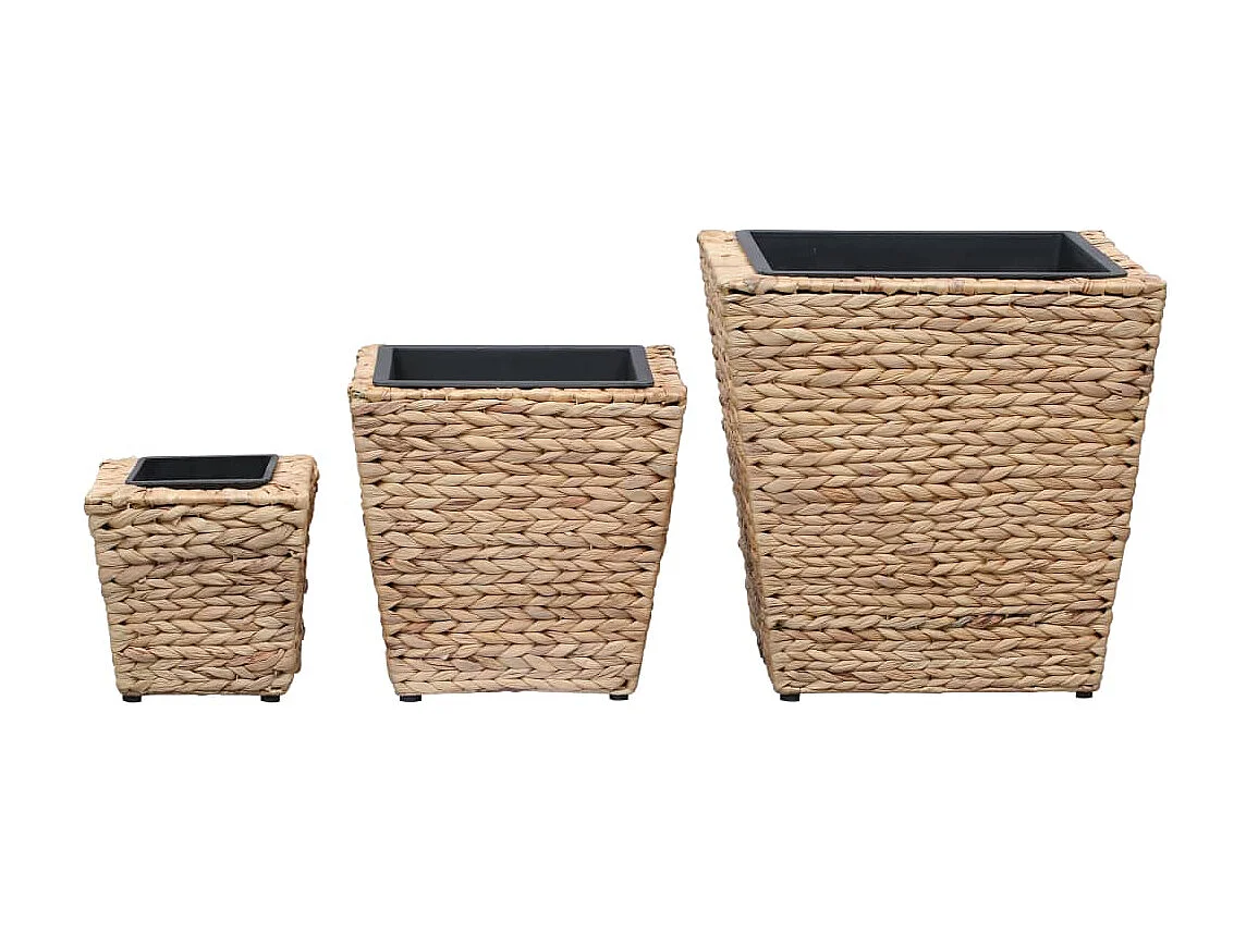 Jardinières 3 pcs Jacinthe d'eau