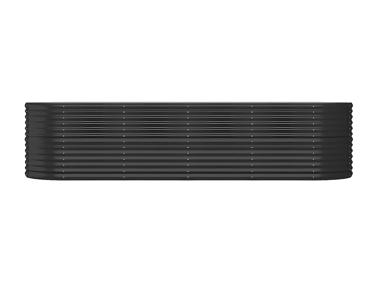 Jardinière Acier enduit de poudre 296x80x68 Anthracite