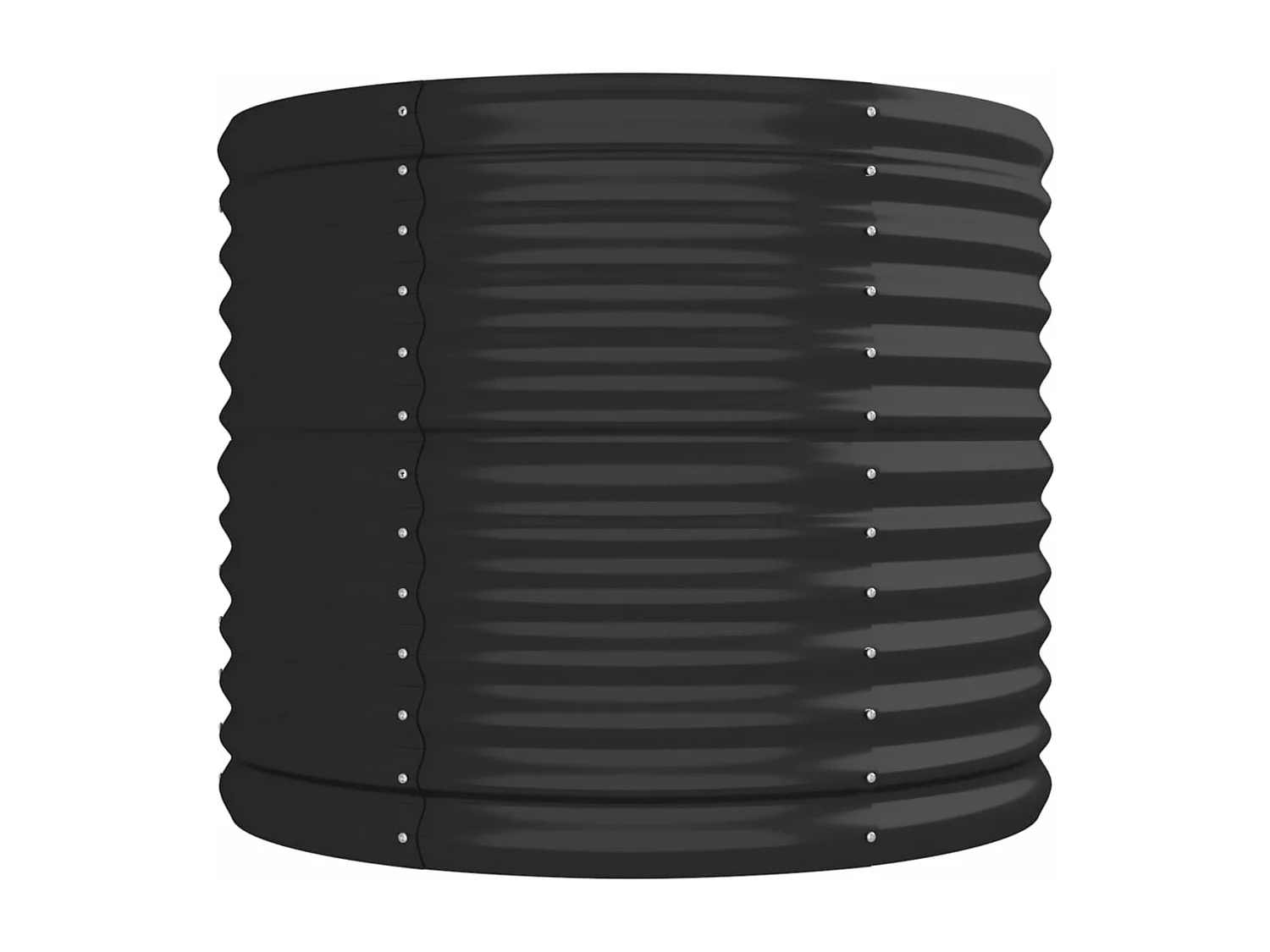 Jardinière Acier enduit de poudre 296x80x68 Anthracite