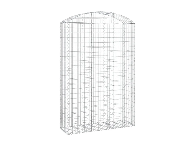 Panier de gabions arqué 150x50x220-240 Fer galvanisé