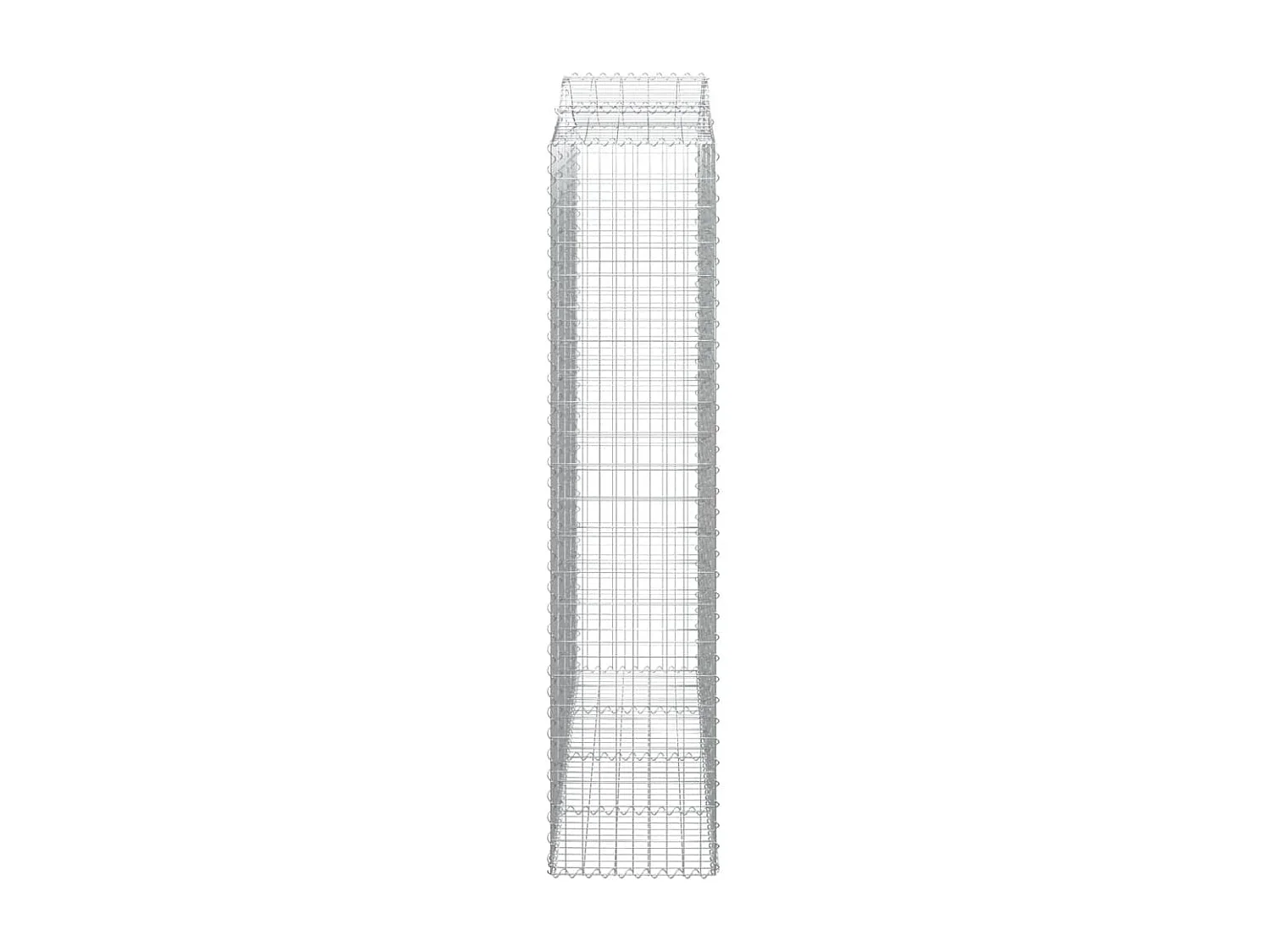 Paniers à gabions arqués 5 pcs 200x50x220-240 Fer galvanisé