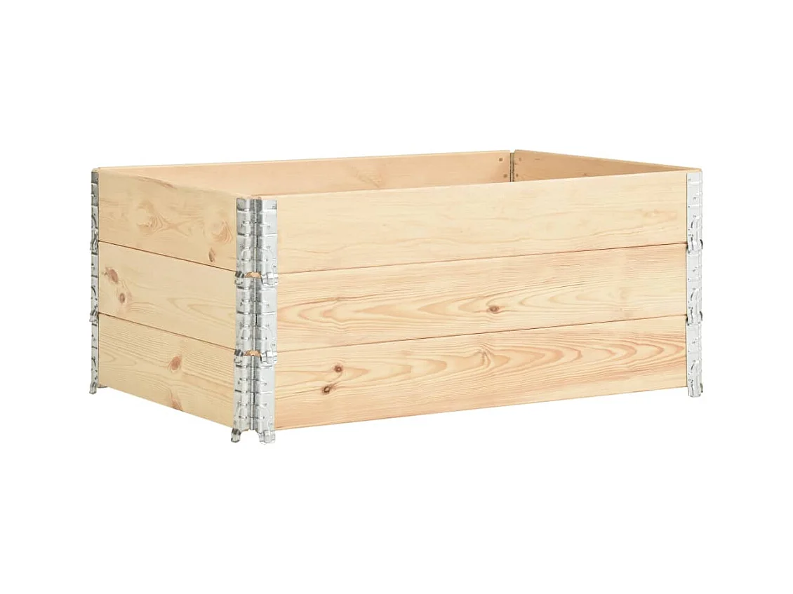Jardinières surélevées 3 pcs 100x150 Bois de pin solide