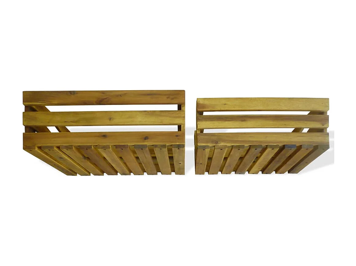 Caisse à pommes 2 pcs Bois d'acacia massif