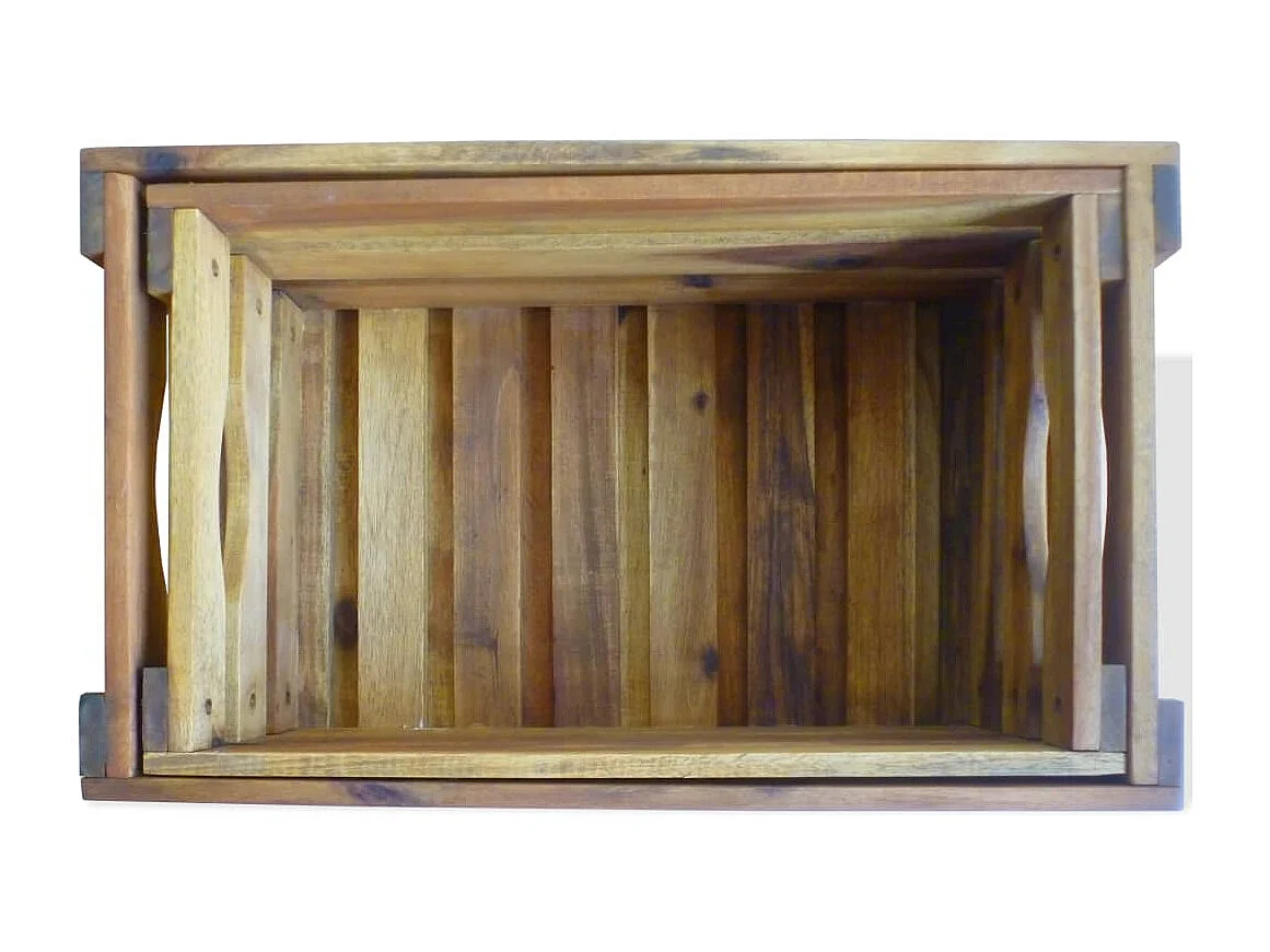 Caisse à pommes 2 pcs Bois d'acacia massif