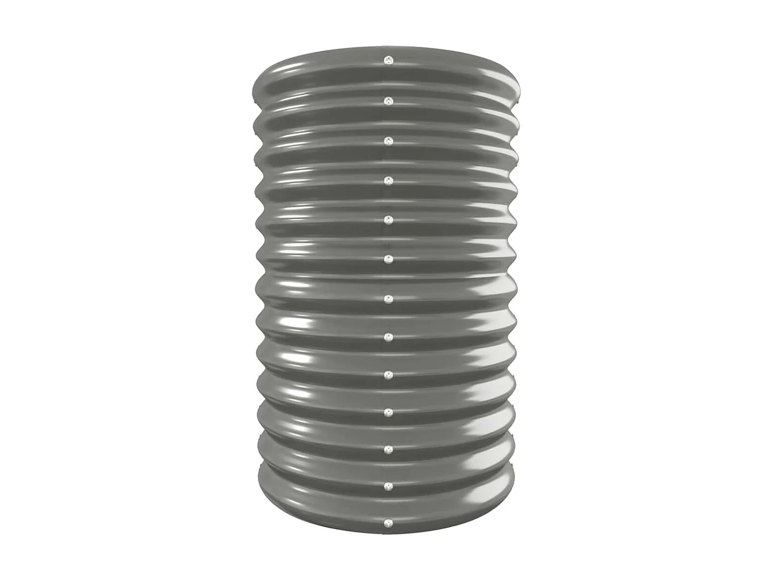 Jardinière Acier enduit de poudre 332x40x68 gris