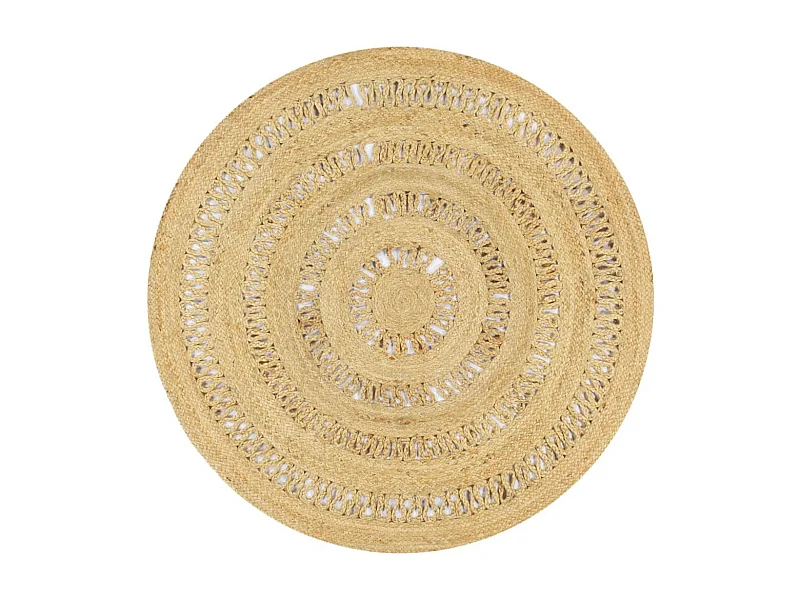 Tapis fait à la main Jute tressée 120cm 2