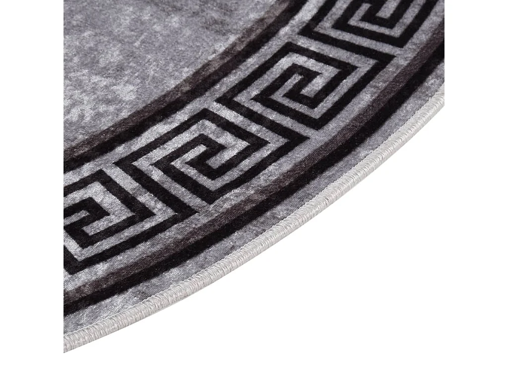 Tapis lavable antidérapant φ120cm Multicolore 2