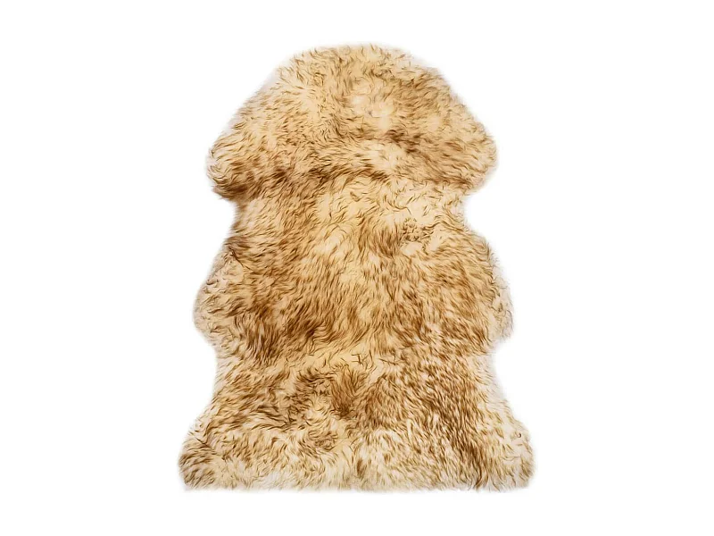 Tapis en peau de mouton 60x90 Mélange de marron