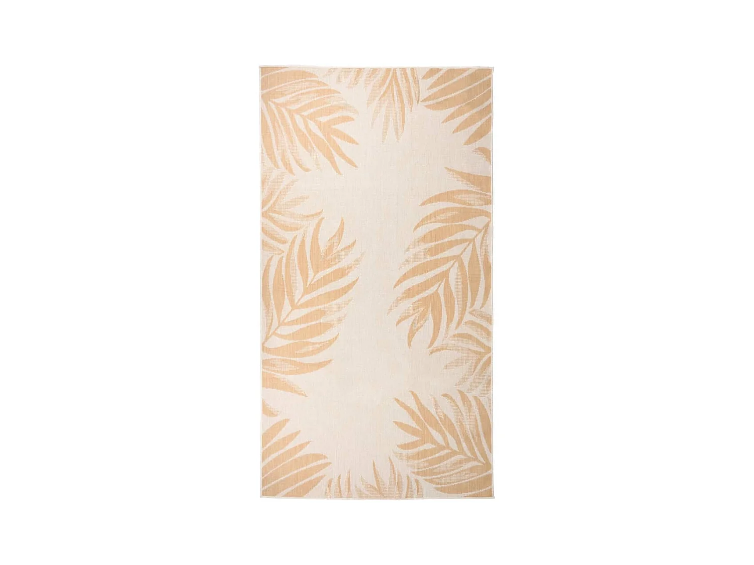 Tapis à tissage plat d'extérieur 80x150 Motif de feuille
