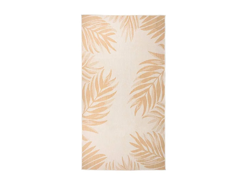 Tapis à tissage plat d'extérieur 80x150 Motif de feuille