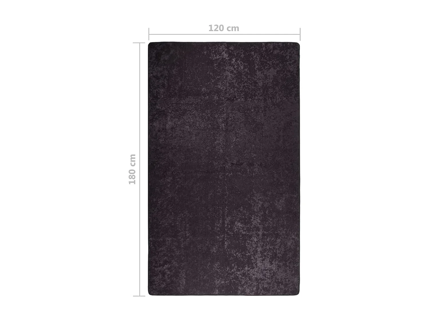 Tapis lavable antidérapant 120x180 Anthracite