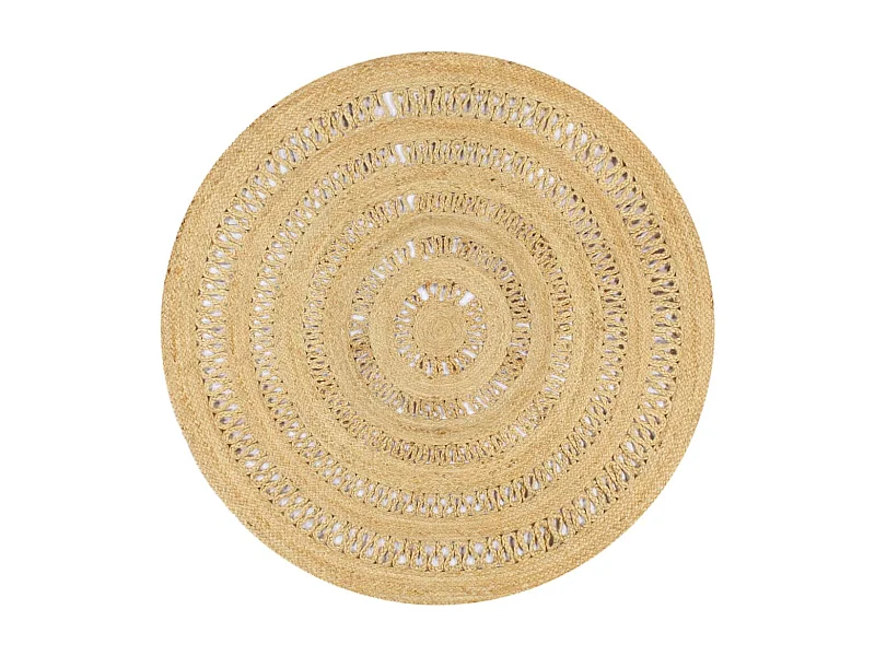 Tapis fait à la main Jute tressée 150cm 2