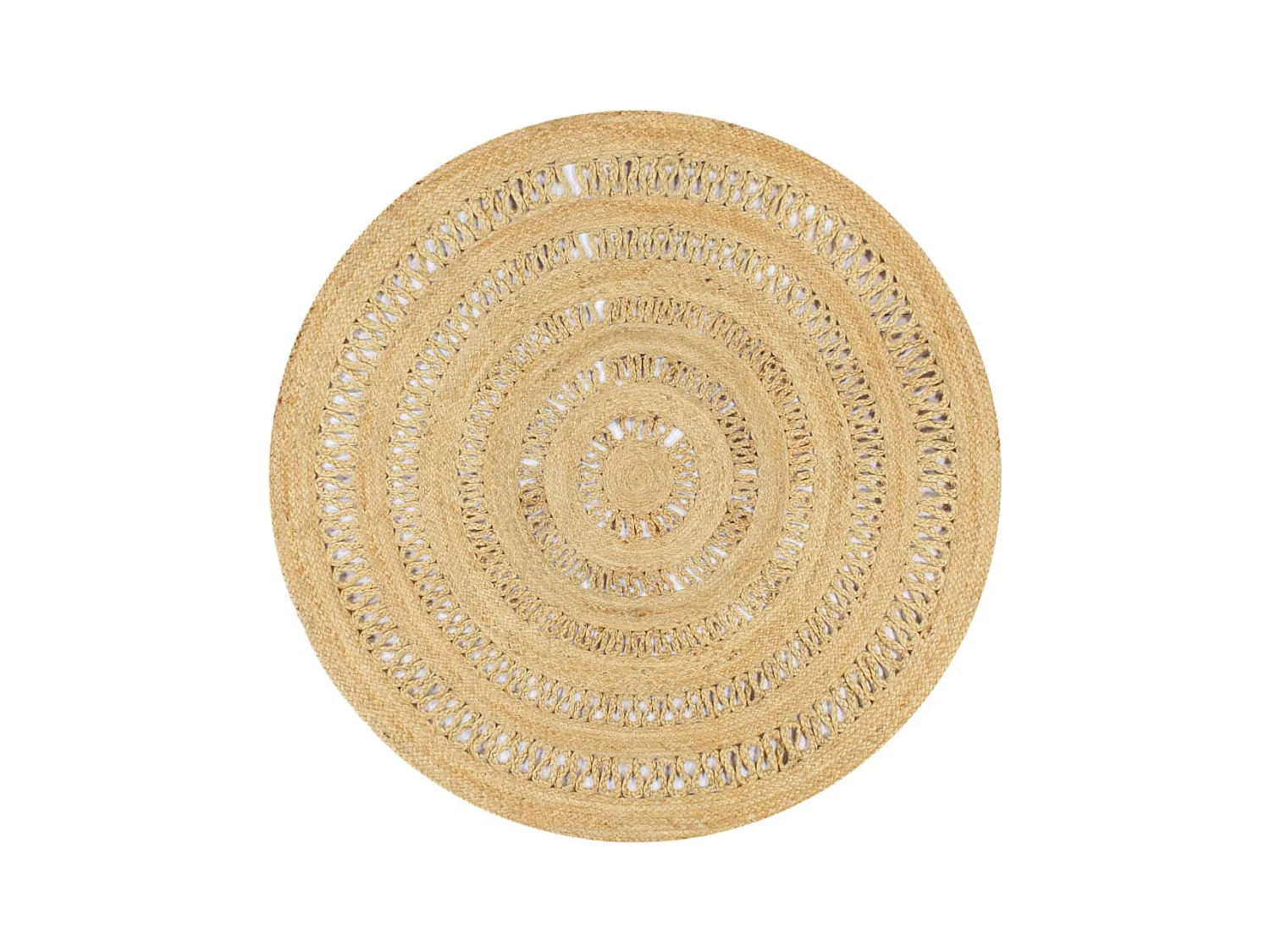 Tapis fait à la main Jute tressée 150cm 2