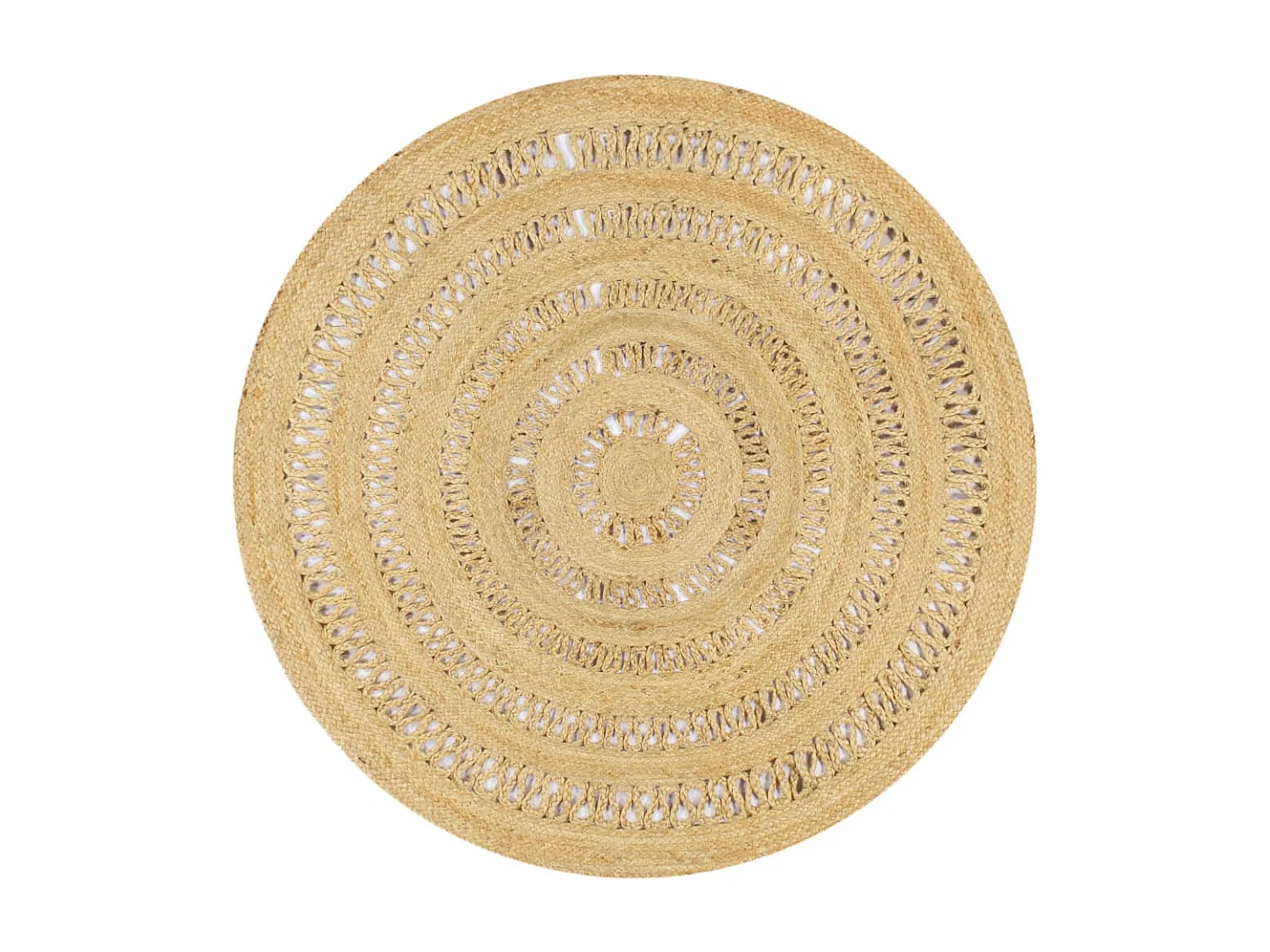 Tapis fait à la main Jute tressée 150cm 2